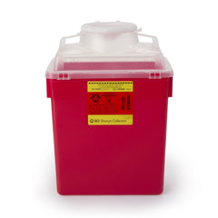 Sharps Container BD Red Base 17 1/2 X 12 4/5 X 8 4/5 Inch Vertical Entry 6 Gallon