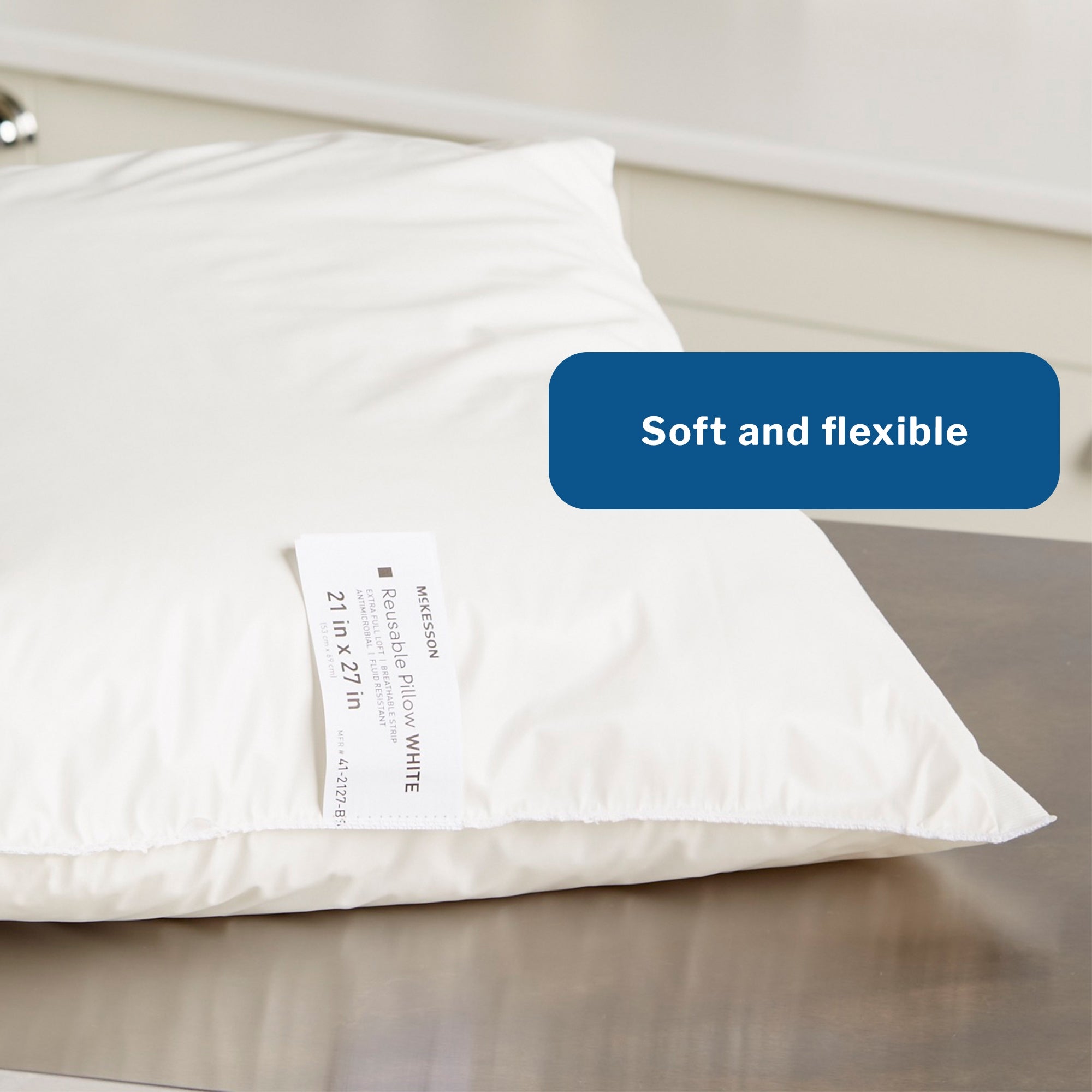 bed pillow mckesson 21 x 27 inch white reusable packaging type each