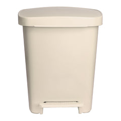beige plastic trash can from McKesson