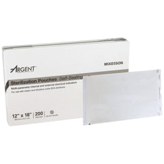 Sterilization Pouch McKesson Argent Sure Check Ethylene Oxide (EO) Gas / Steam 12 X 18 Inch Transparent / Blue Self Seal Paper / Film