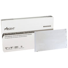 Sterilization Pouch McKesson Argent Sure Check Ethylene Oxide (EO) Gas / Steam 12 X 18 Inch Transparent / Blue Self Seal Paper / Film