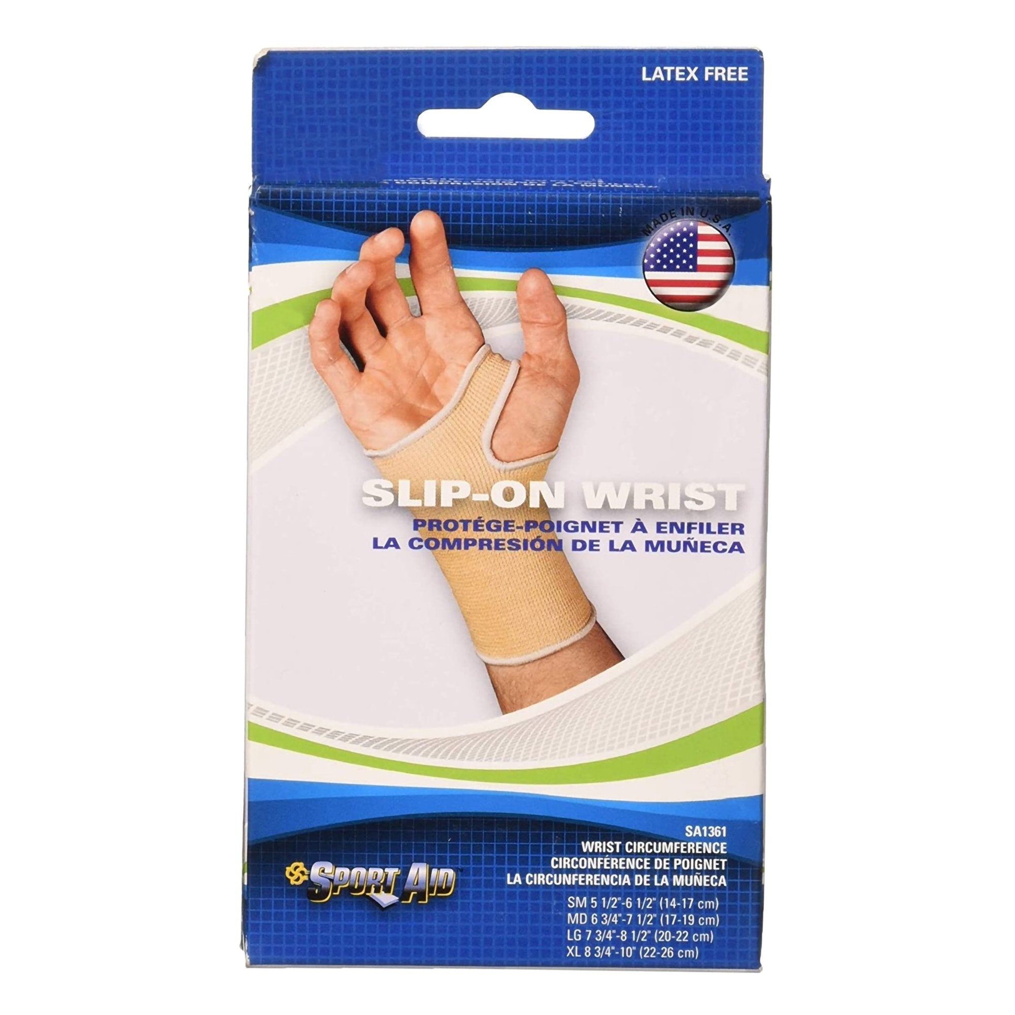Wrist Support Cotton / Elastic Left or Right Hand Beige Medium