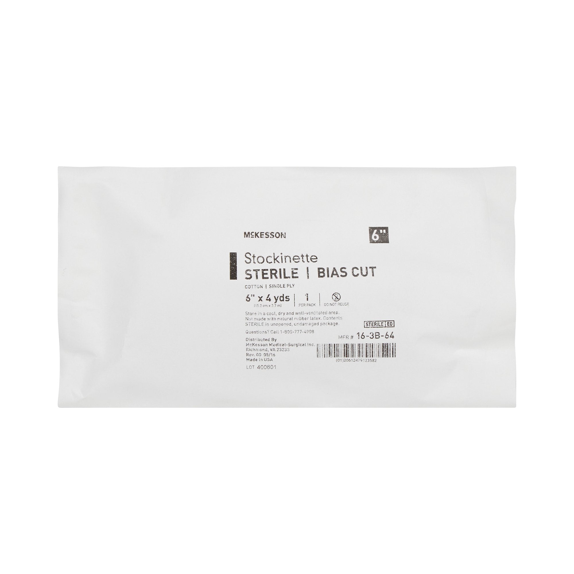 Bias Cut Stockinette McKesson Cotton 6 Inch X 4 Yard Size 6 Beige Sterile