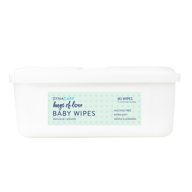 Dynarex Hugs of Love Baby Wipes, Resealable Bag