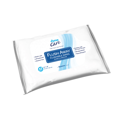 Flushable Personal Wipe Flush Away Junior Soft Pack Scented 12 Count, Packaging Type- Case
