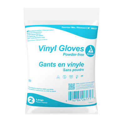 Vinyl Exam Gloves In A Bag