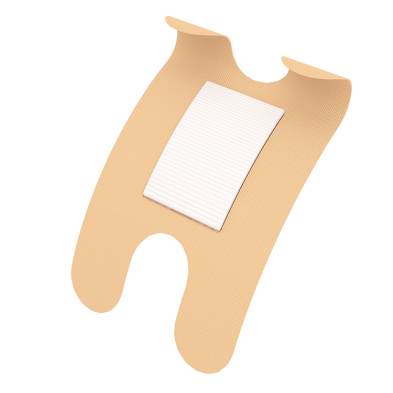 Adhesive Fabric Bandages Knuckle - Sterile