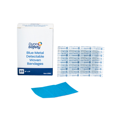 Blue Metal Detectable Woven Bandage  XL