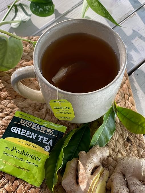 bigelow tea green tea with ginger case of 6 18 bag