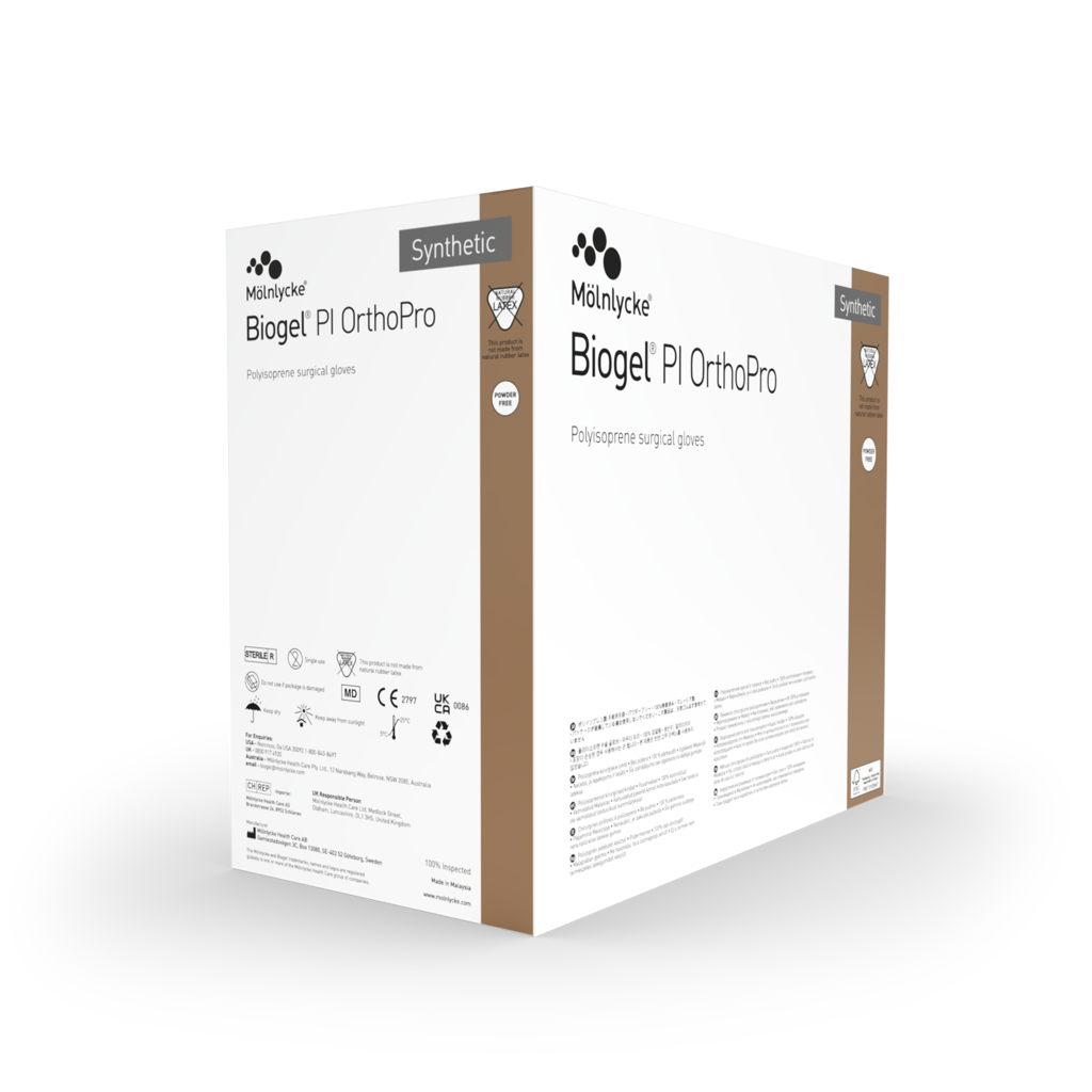 biogel pi orthopro polyisoprene surgical glove size 7 5 brown biogel pi orthopro surgical glove mk798915bx