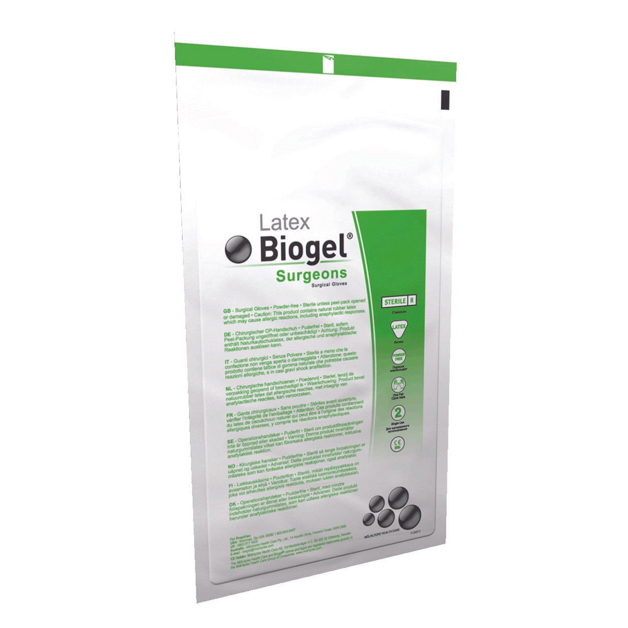 biogel surgeons latex surgical glove size 7 straw color biogel surgeons surgical glove mk184861bx