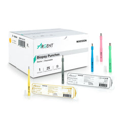 Biopsy Punch McKesson Argent Dermal Five 2 mm, Five 3 mm, Five 4 mm, Five 5 mm, and Five 6 mm