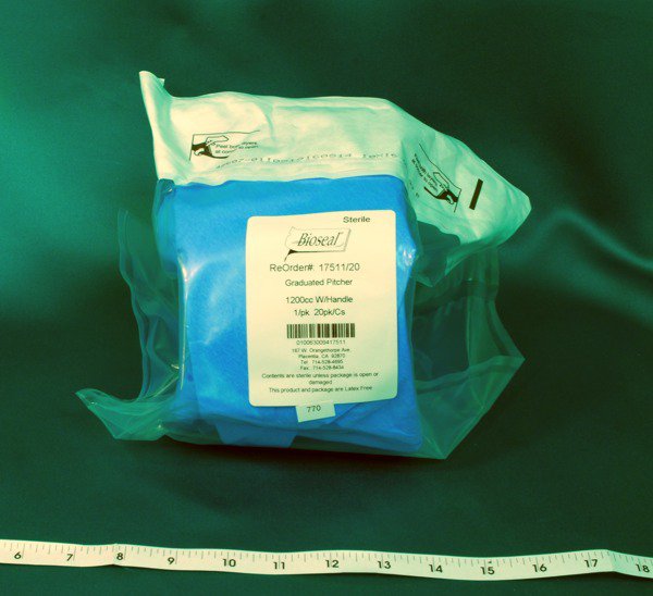 Graduated Pitcher Bioseal Plastic 1200 mL