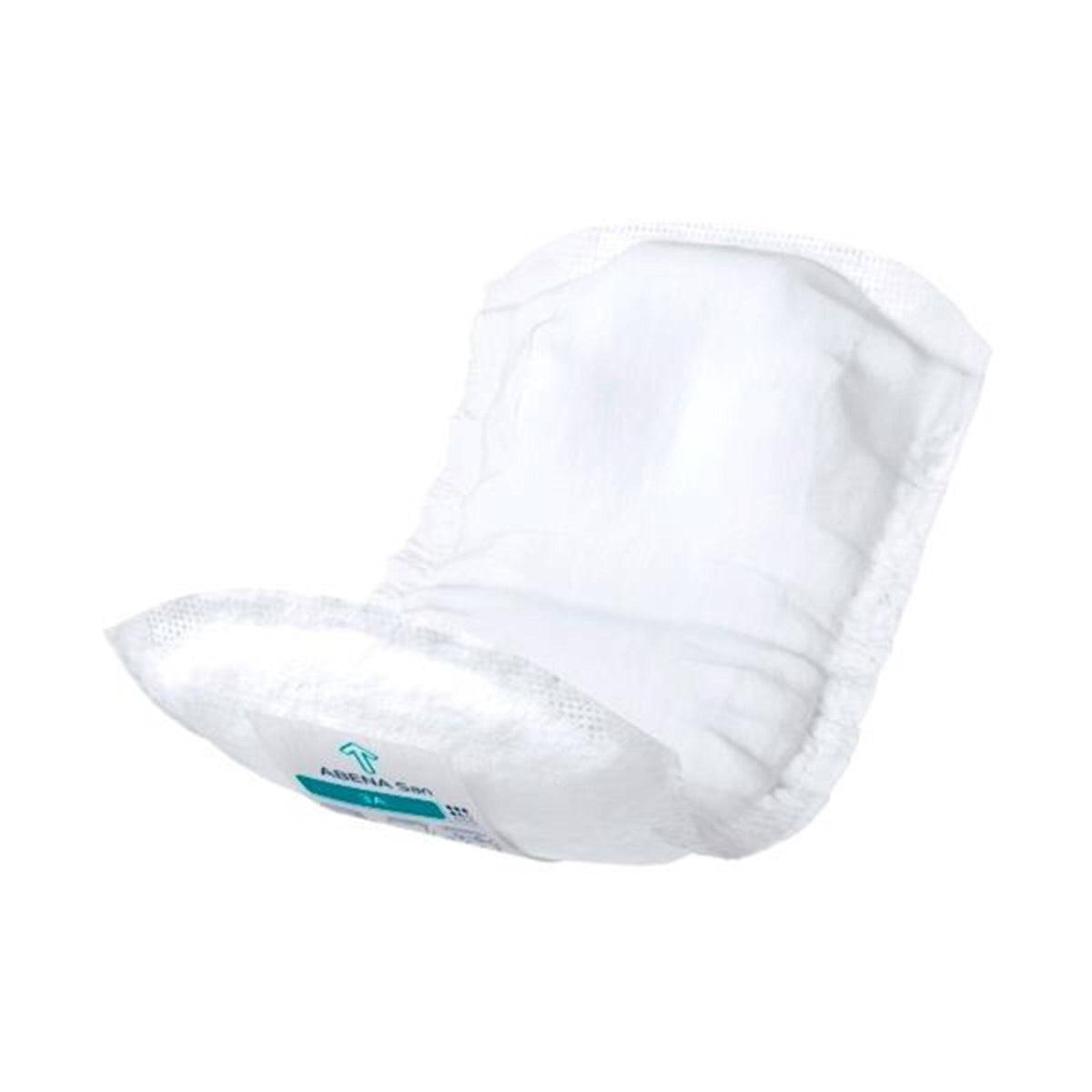 bladder control pad abena san premium 4 3 x 12 9 inch moderate absorbency fluff polymer core size 3a packaging type case
