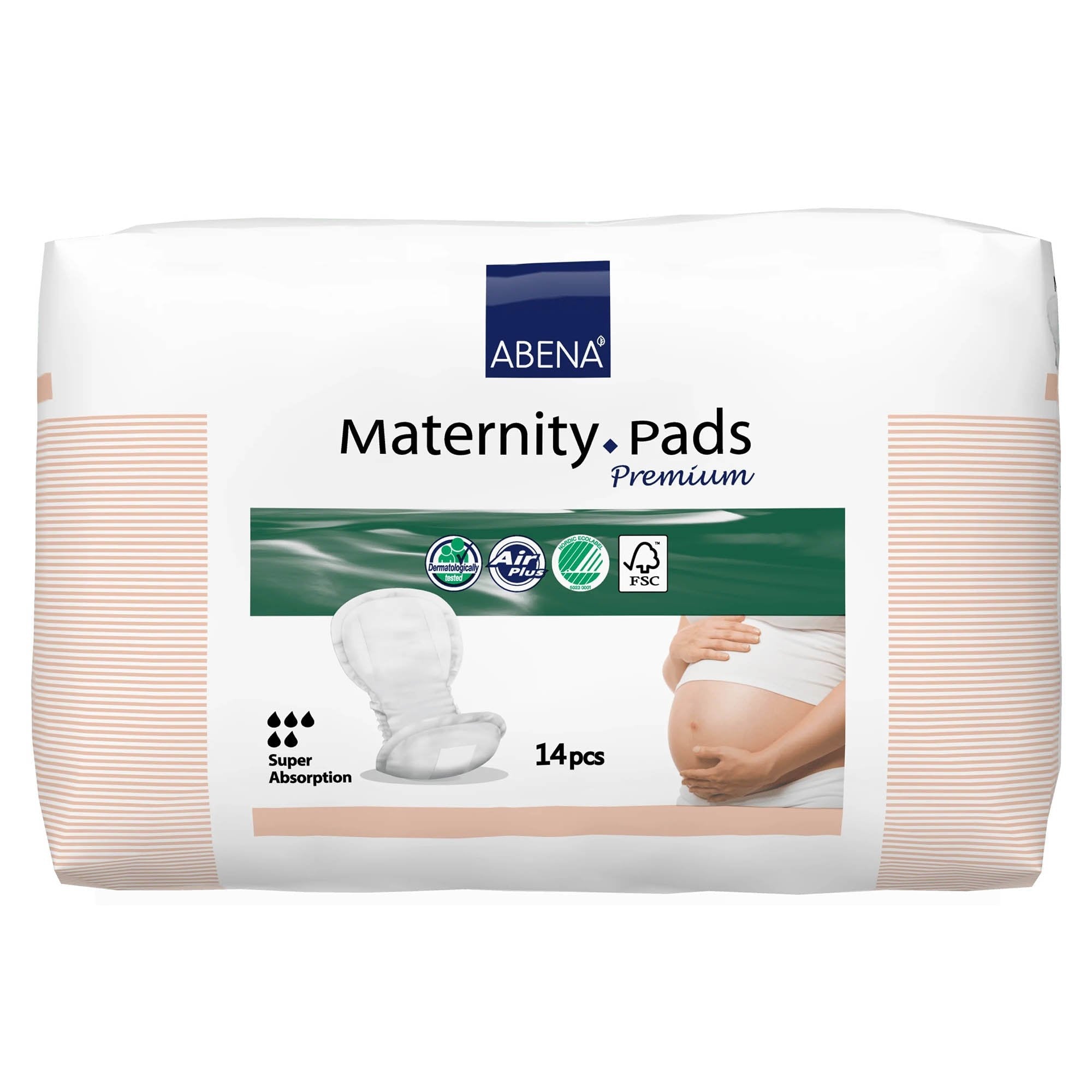 bladder control pad abena™ maternity pad premium 7 9 x 17 3 inch heavy absorbency fluff polymer core one size fits most cs 252