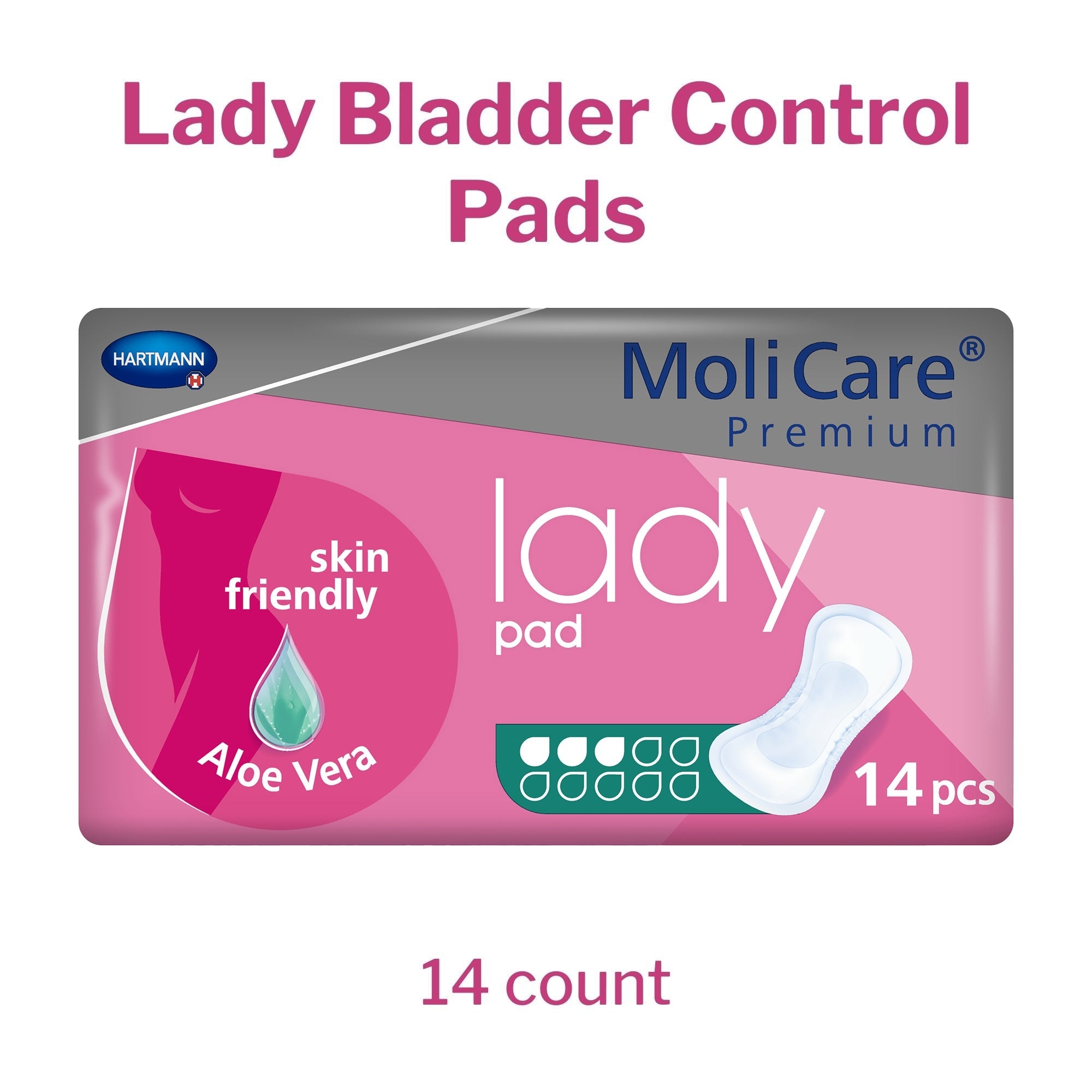 bladder control pad molicare premium lady pads 5 51 2 x 13 inch moderate absorbency polymer core one size fits most packaging type case