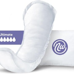 bladder control pad nexwear maximum long 13 3 4 inch length heavy absorbency super absorbent core one size fits most packaging type case