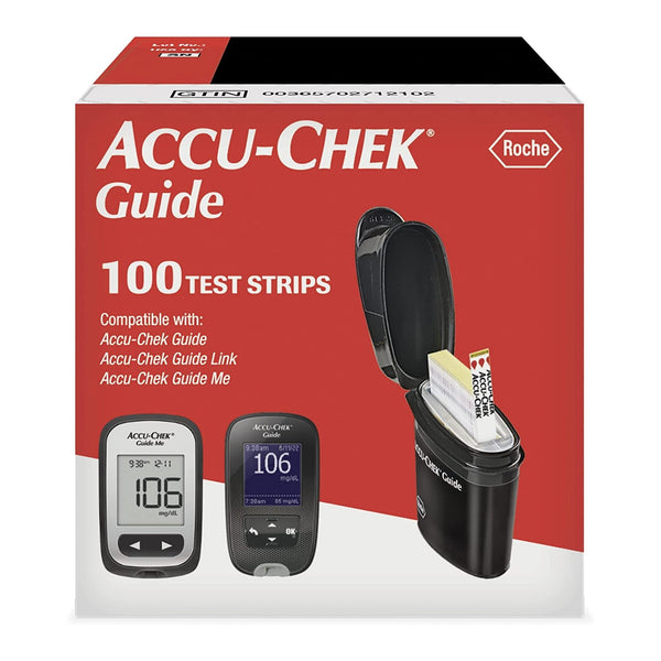 Blood Glucose Test Strips Accu Chek 100 Strips per Pack