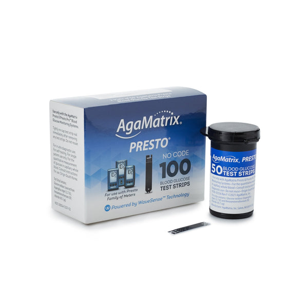 Blood Glucose Test Strips Wavesense Presto 100 Strips per Pack