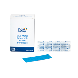 blue metal detectable woven bandage 3