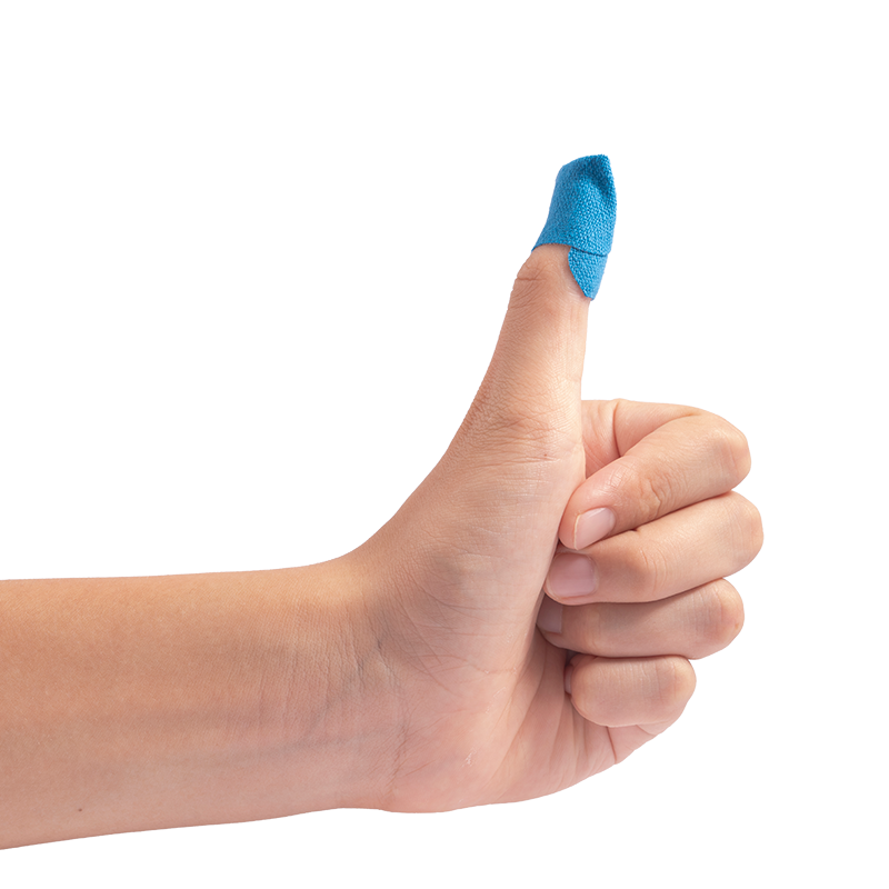 blue metal detectable woven bandage 6