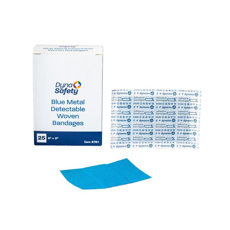 blue metal detectable woven bandage 6