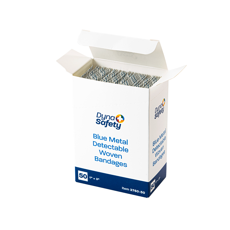 blue metal detectable woven bandage 6