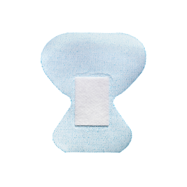 blue metal detectable woven bandage fingertip 2