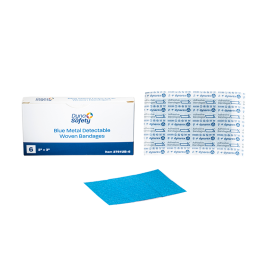 blue metal detectable woven bandage xl