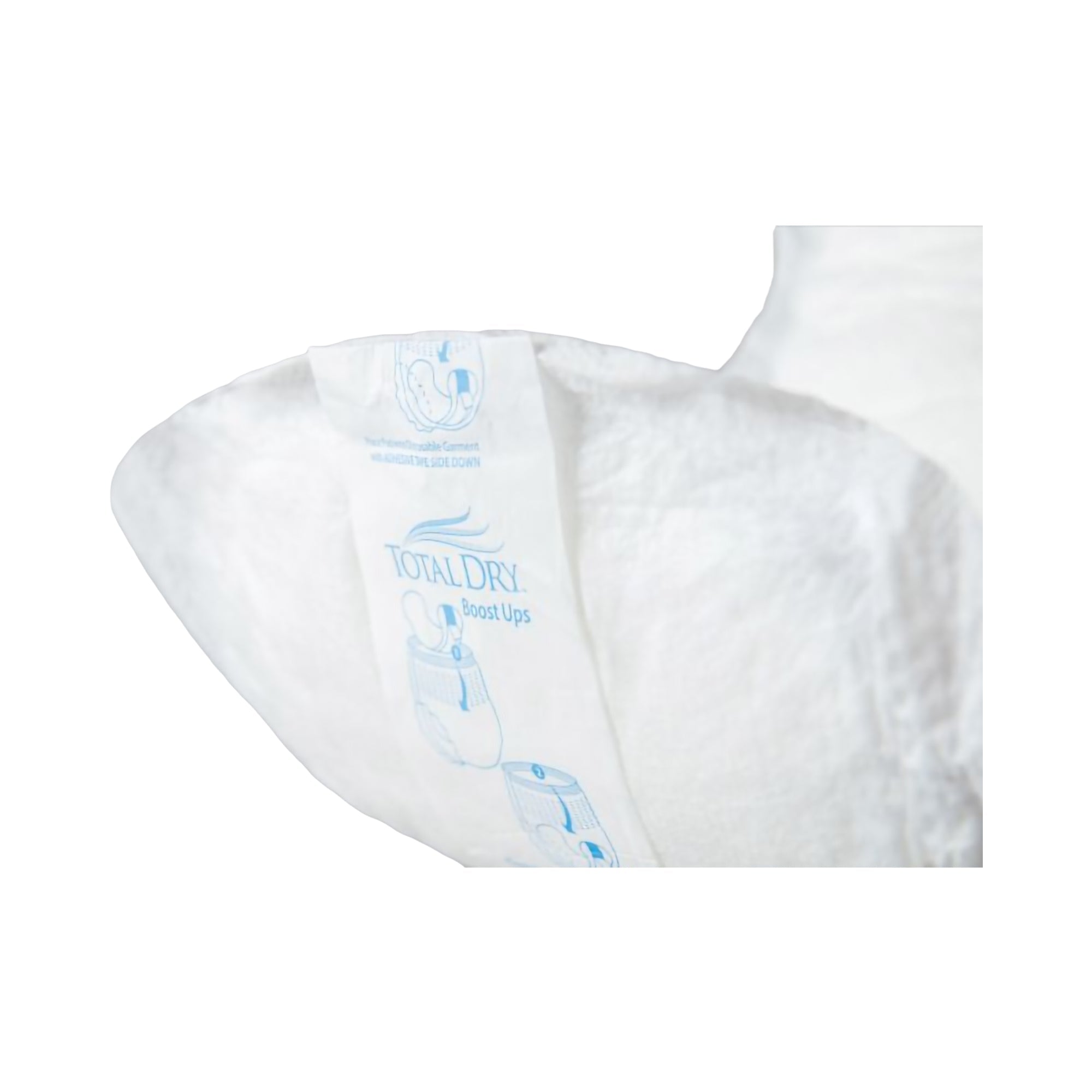 booster pad totaldry ultimate boost ups 16 1 2 inch length moderate absorbency polymer core one size fits most packaging type case