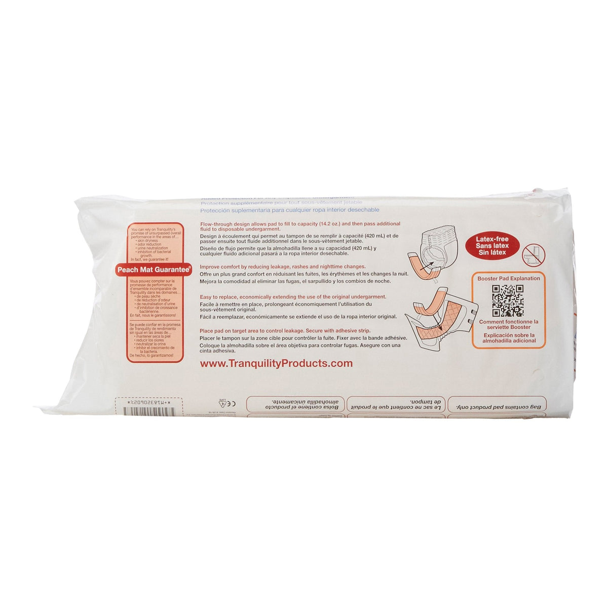 booster pad tranquility topliner 4 1 4 x 15 inch heavy absorbency super absorbent core super packaging type case