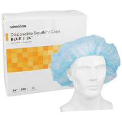 Bouffant Cap McKesson Blue Elastic Closure
