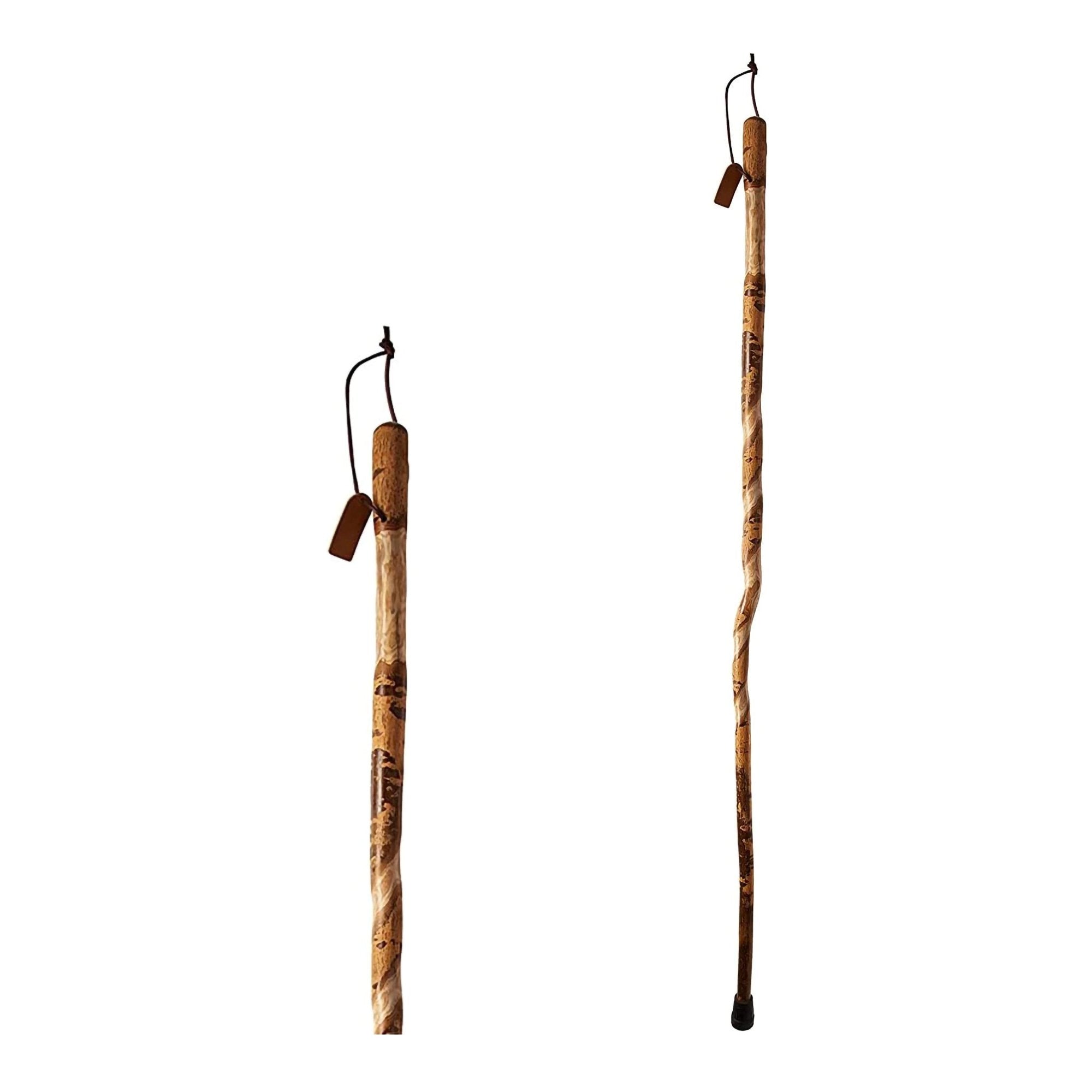 Walking Stick Brazos Twisted Wood 55 Inch Height American Hardwood