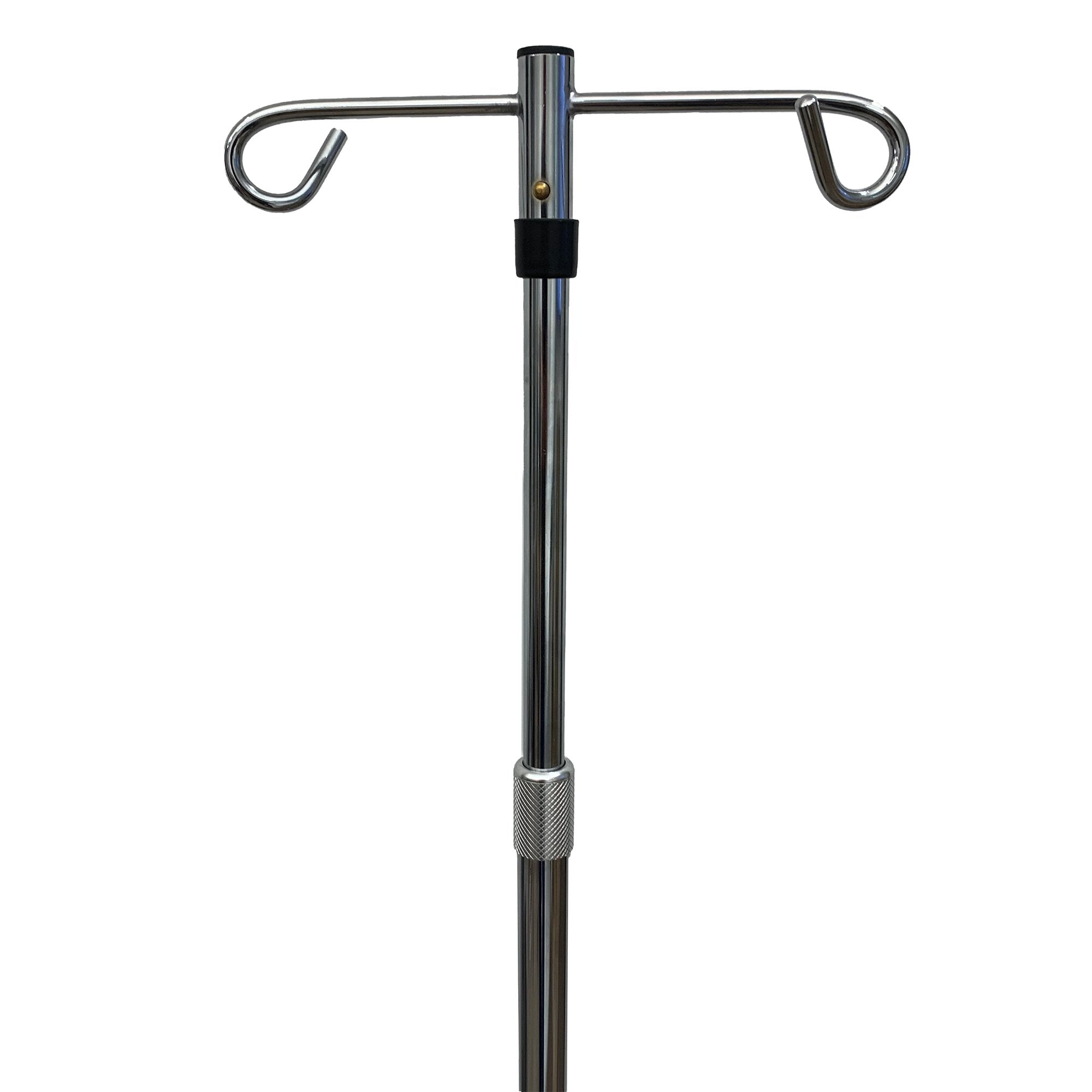 IV Stand Floor Stand McKesson 2-Hook 4-Legs, Dual-Wheel Nylon Casters, 22 Inch Epoxy-Coated Steel Base