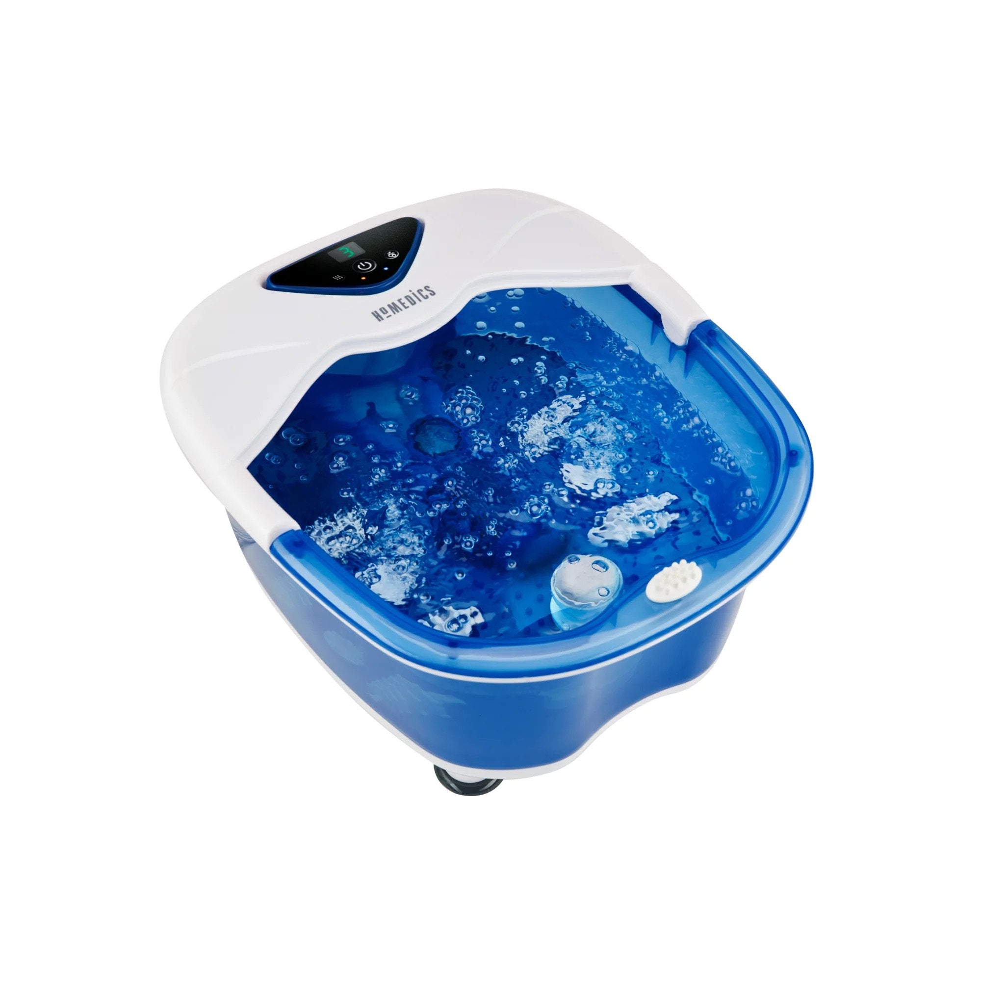 Foot Bath with Heat Boost HoMedics Salt-N-Soak Pro Blue / White Plastic, Packaging Type- Case