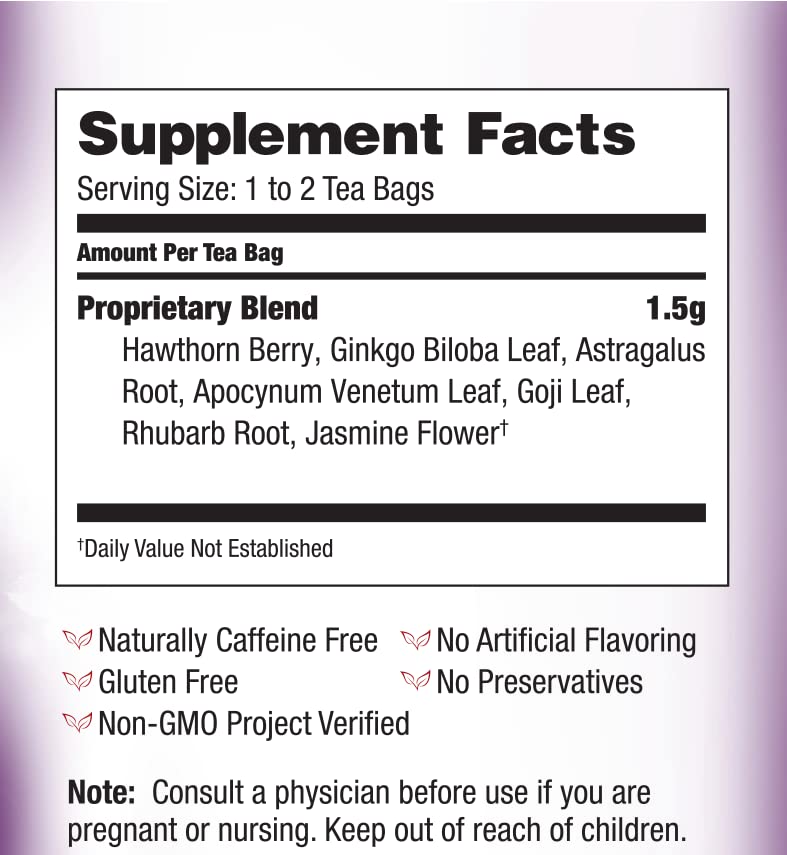 bravo teas and herbs tea cholesterol health 20 bag