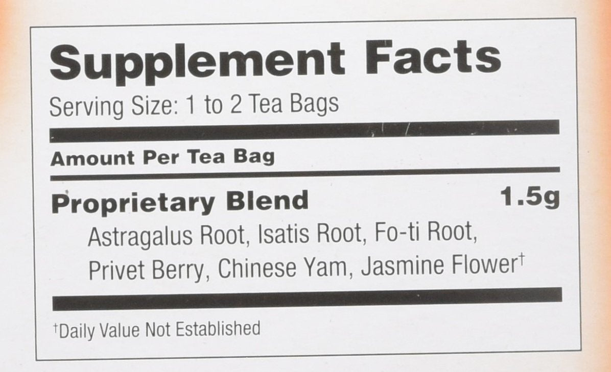 bravo teas and herbs tea daily immunity 20 bag