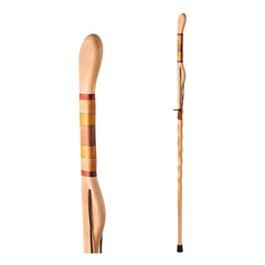 Walking Stick Brazos Twisted Safari Wood 58 Inch Height Hickory