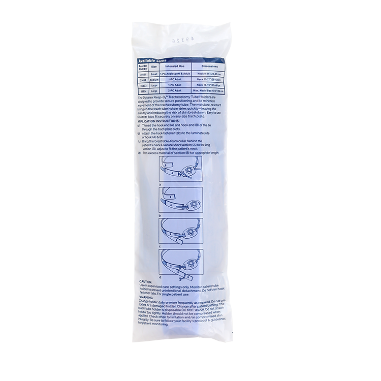 breathable foam trach tube holder 1 piece