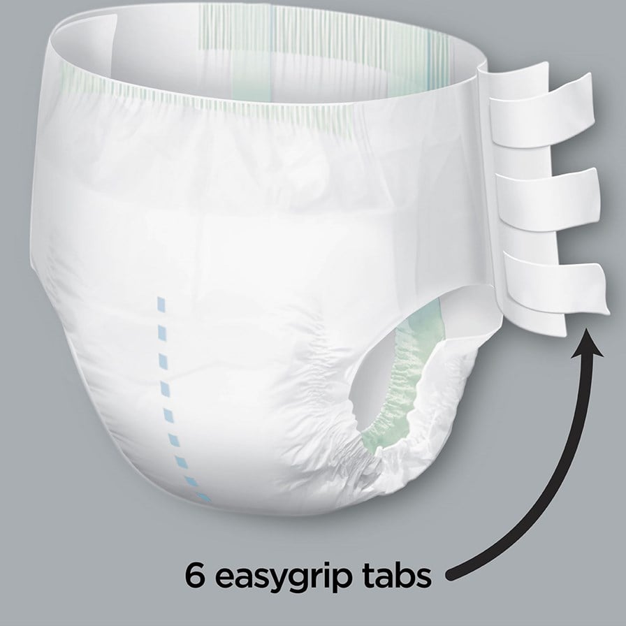 Unisex Adult Incontinence Brief Depend Large Disposable Heavy Absorbency, Packaging Type- Case