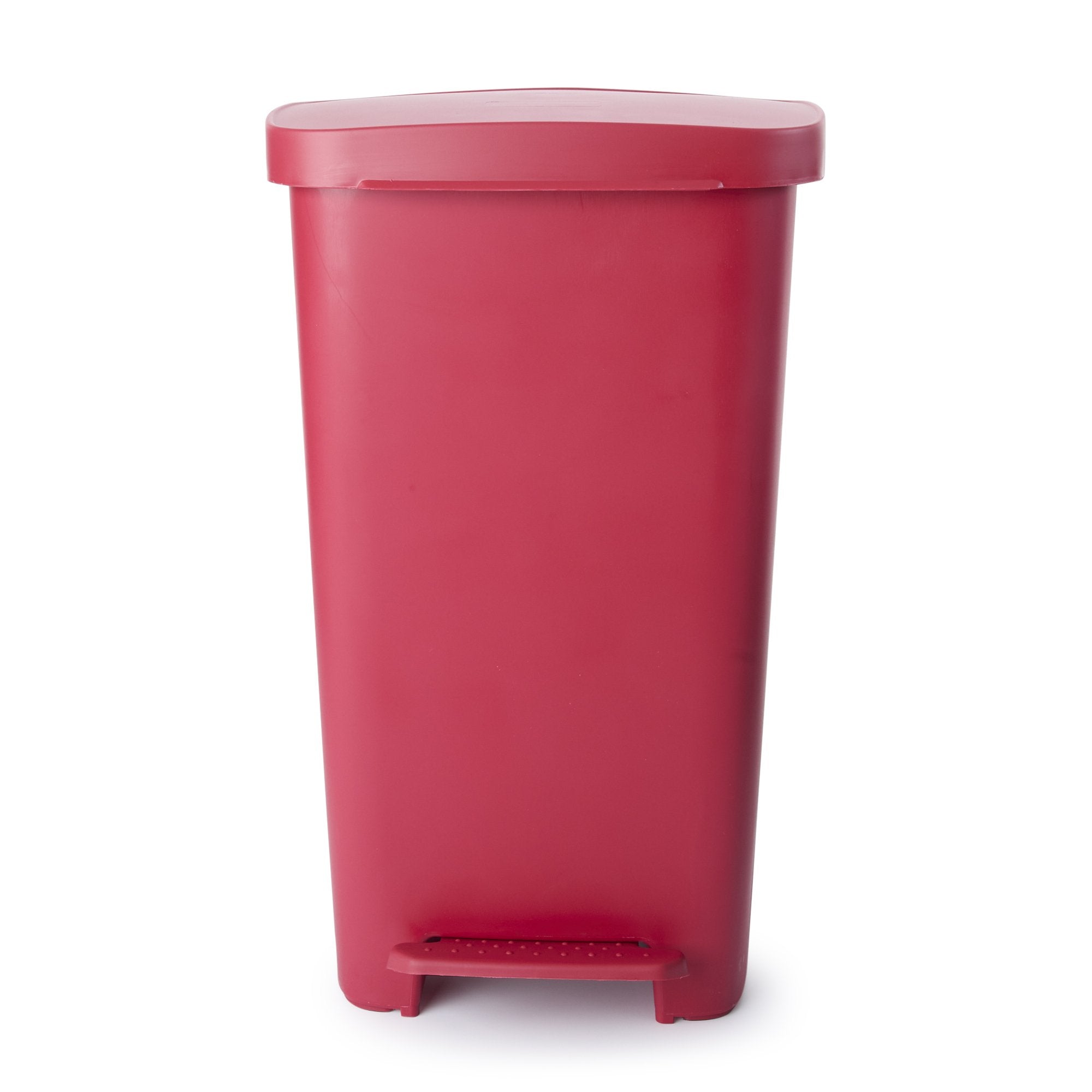 Trash Can McKesson 52 Quart / 13 gal. Red Plastic Rectangular, Packaging Type- Each