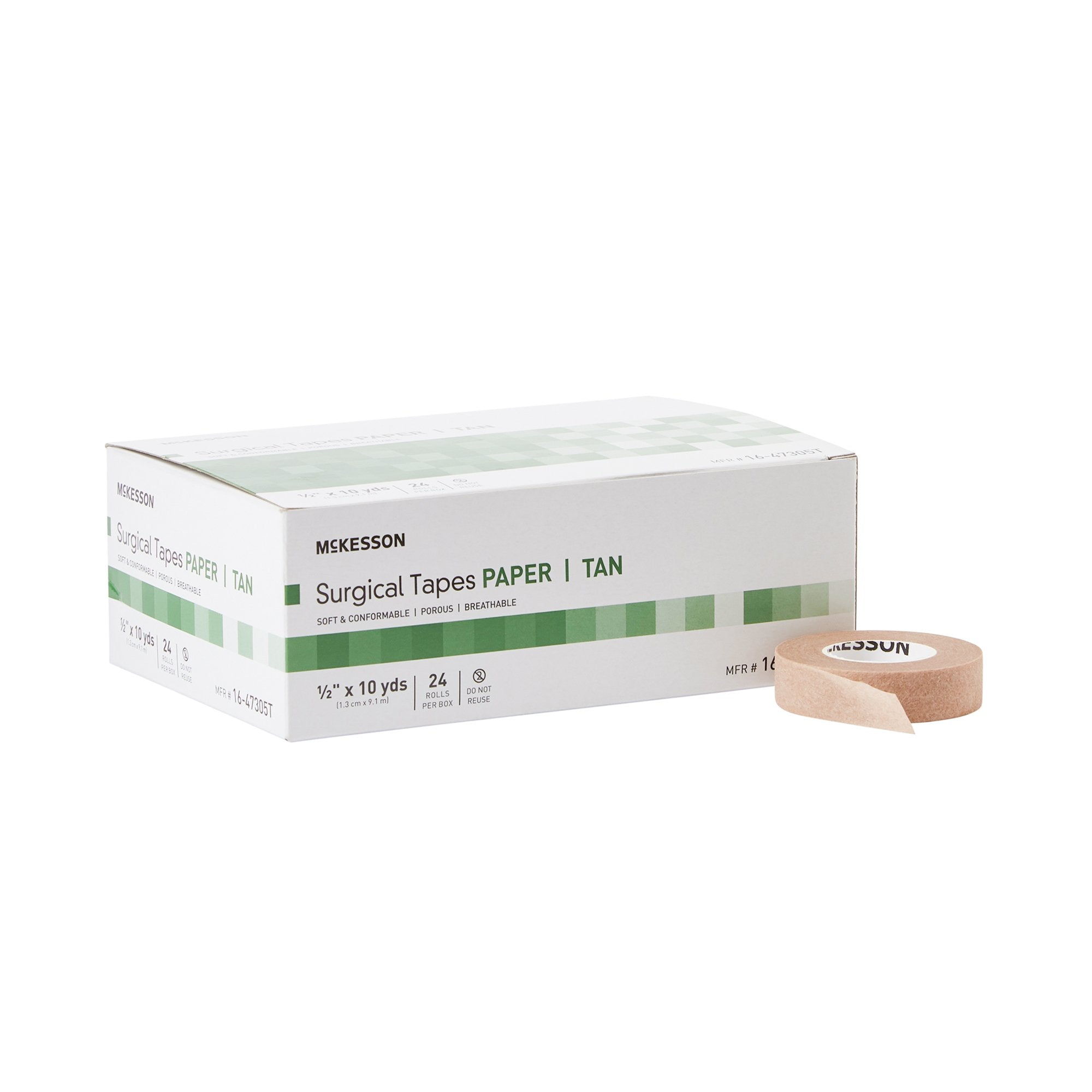 Medical Tape McKesson Tan 1/2 Inch X 10 Yard Paper NonSterile