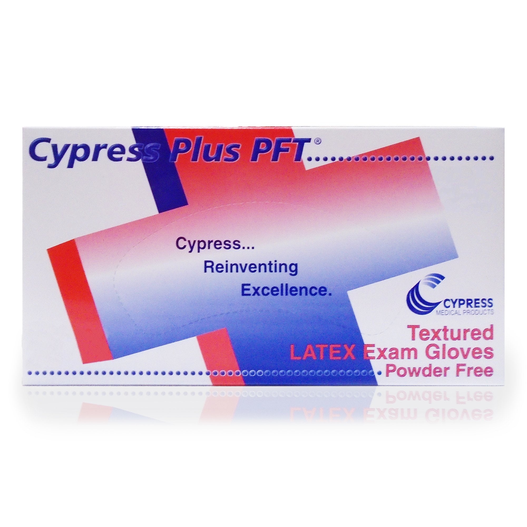 Exam Glove Cypress Plus PFT Medium NonSterile Latex Standard Cuff Length Fully Textured Ivory Not Rated, Packaging Type- Case