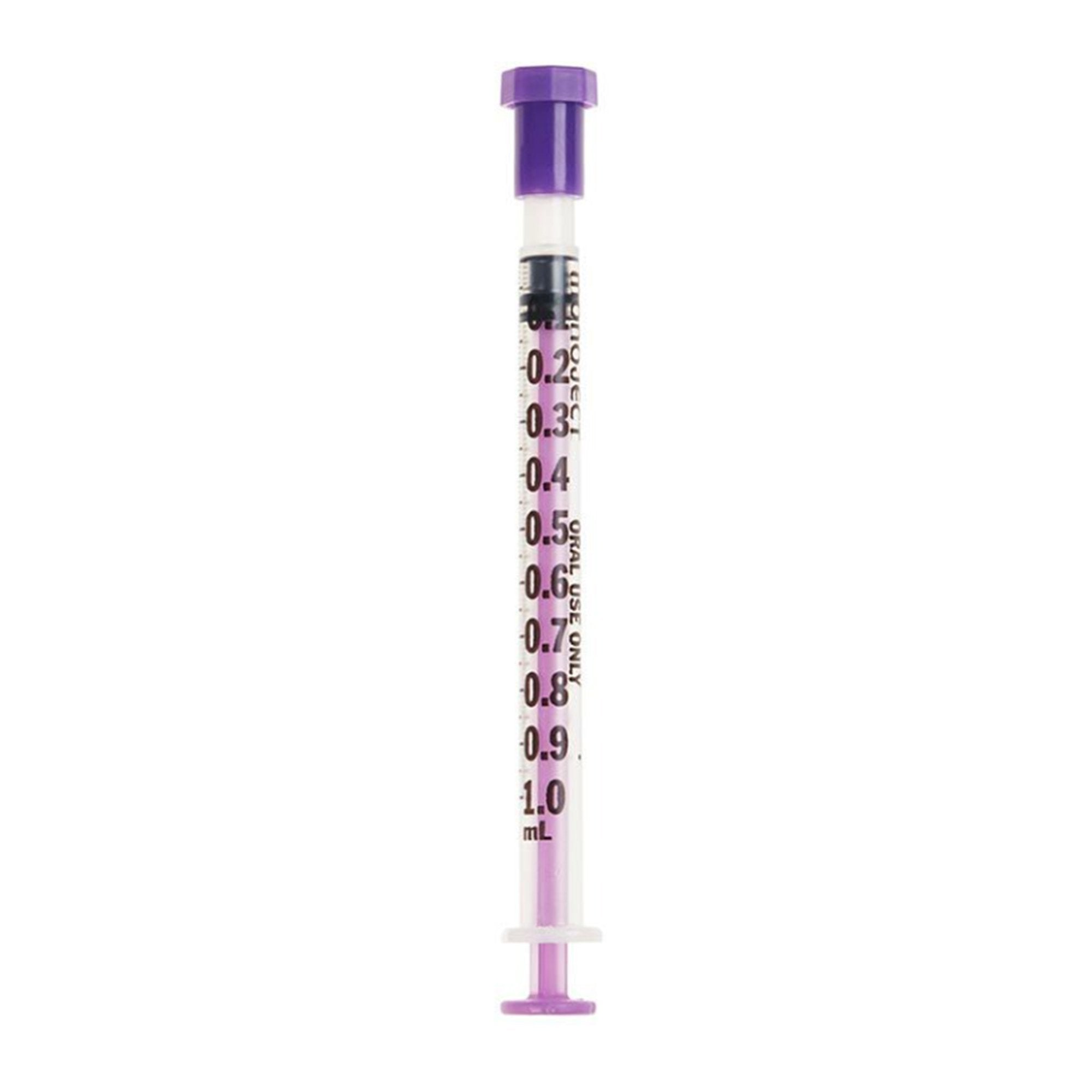 Oral Medication Syringe Monoject 1 mL Oral Tip Without Safety