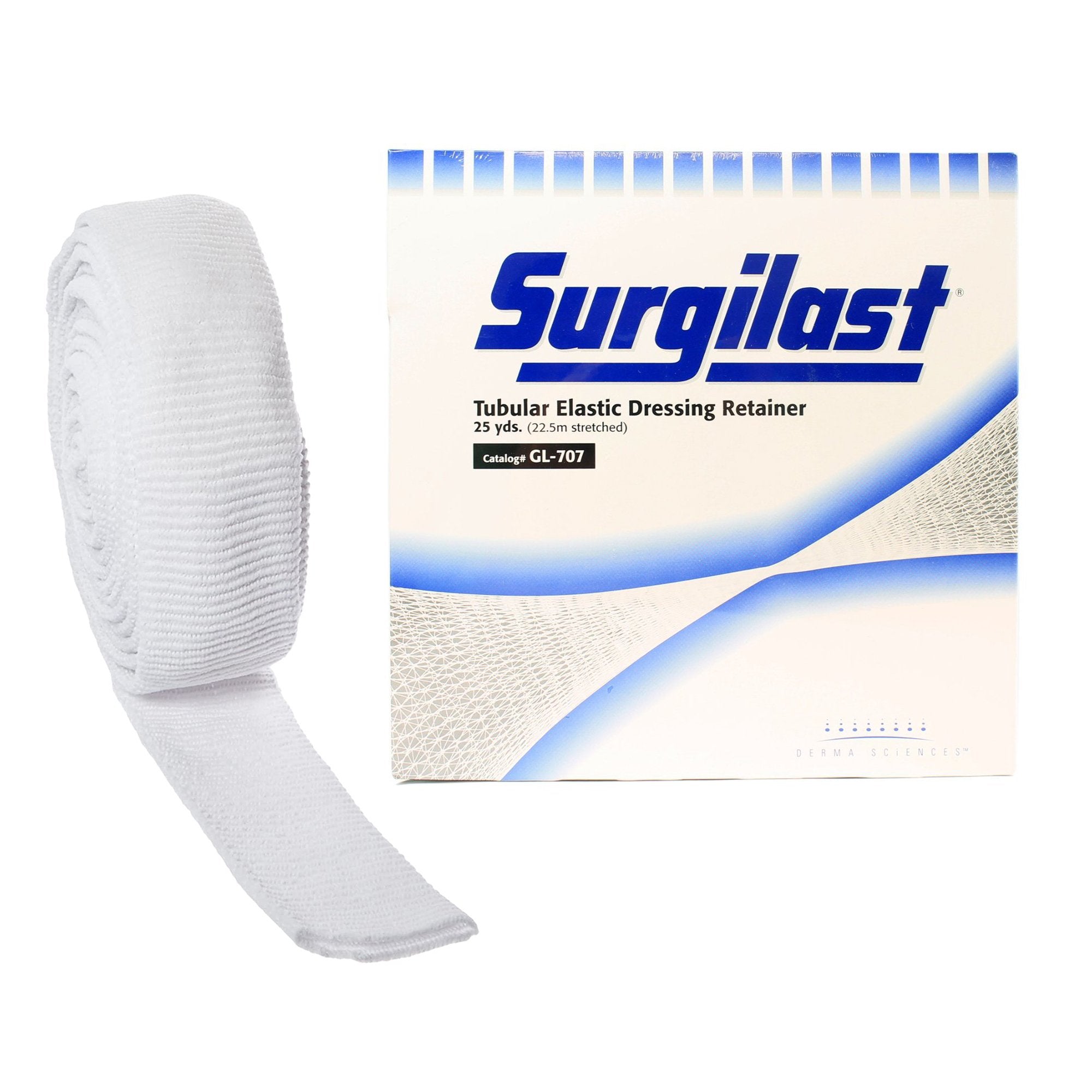 Elastic Net Retainer Dressing Surgilast Tubular Elastic 25 Yard Size 6 White Medium Head / Shoulder / Thigh NonSterile, Packaging Type- Box