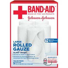 Conforming Bandage Band-Aid 4 Inch X 3-3/5 Yard Sterile 5 per Pack, Packaging Type- Box