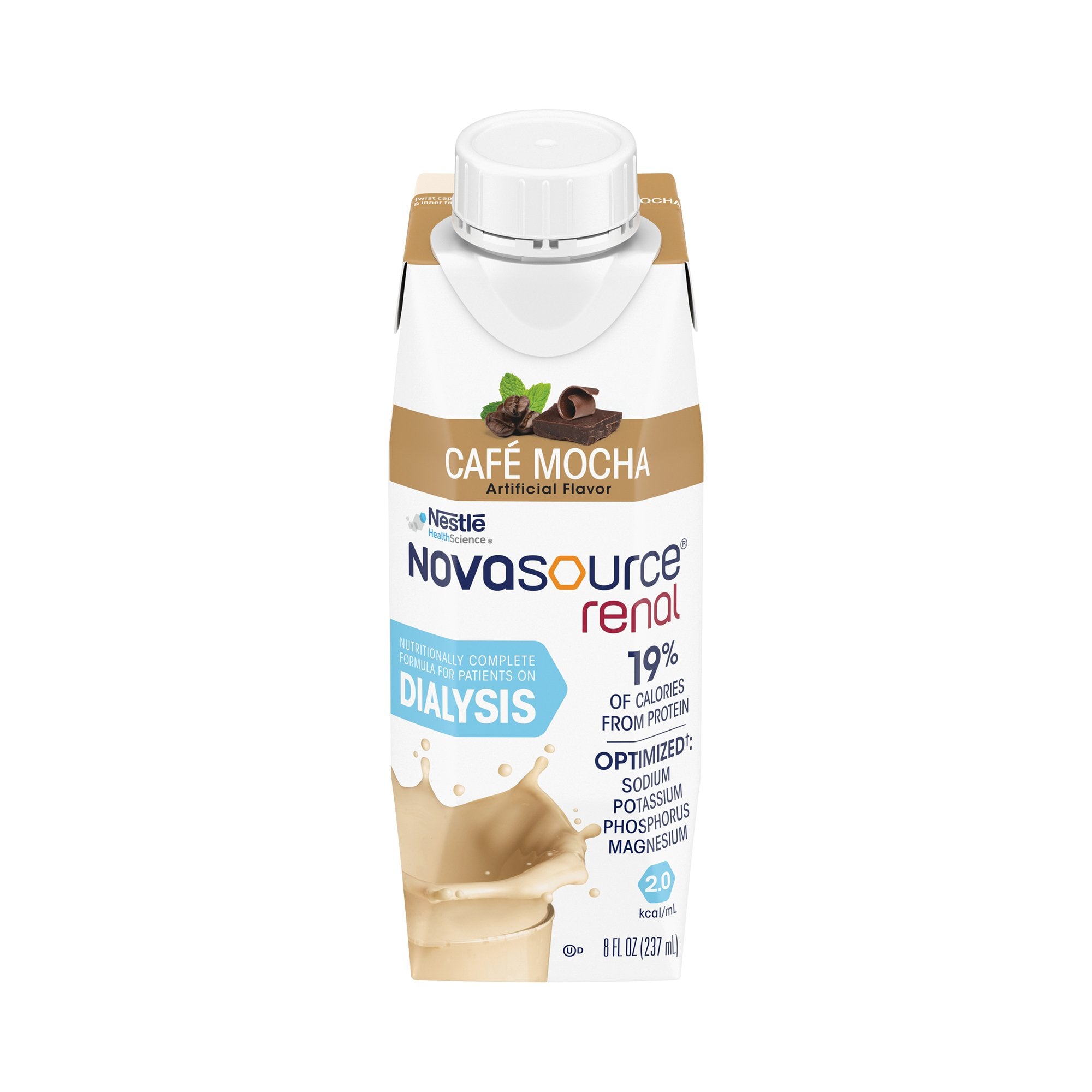 Oral Supplement Novasource® Renal Café Mocha Flavor Liquid 8 oz. Carton