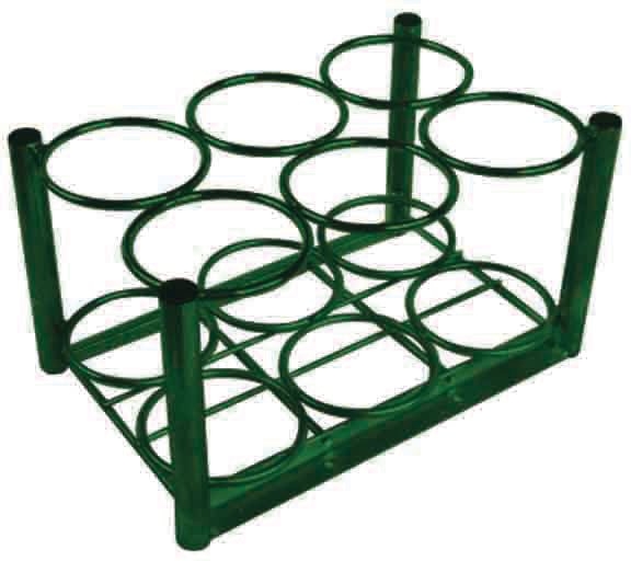 M6 Cylinder Rack, 12 Cylinder Capacity