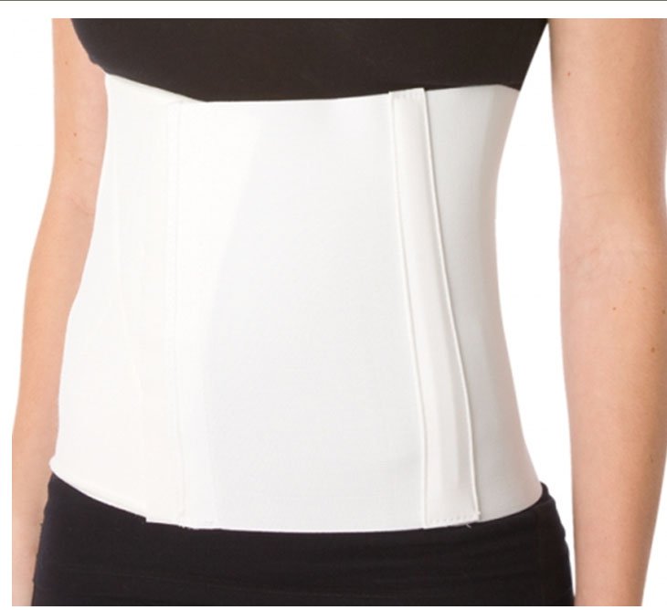 Abdominal Binder ProCare Large Hook and Loop Closure 36 to 42 Inch Waist Circumference 10 Inch Height Adult
