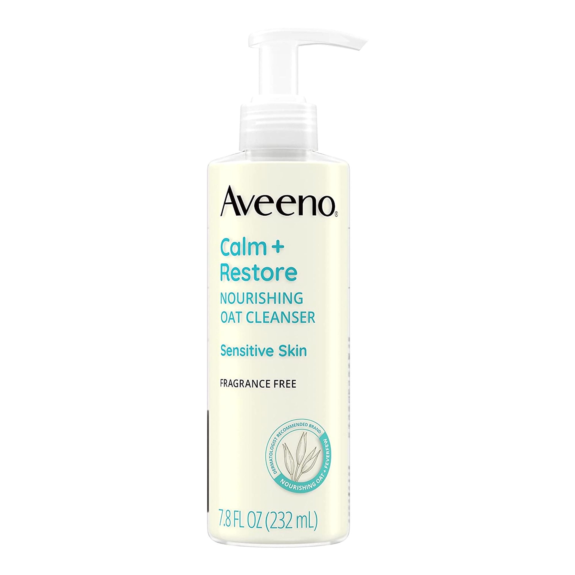 Facial Cleanser Aveeno® Calm+Restore Liquid 7.8 oz. Pump Bottle Unscented